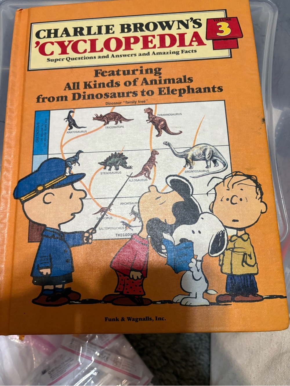 CHARLIE B Orange Peanuts Cyclopedia Volume 3 Illustrated Kids Book